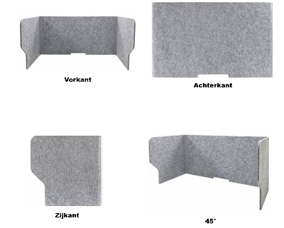 FocusDesk Akoestisch Bureauscherm – 9 mm | Maximale focus, Minimale afleiding.