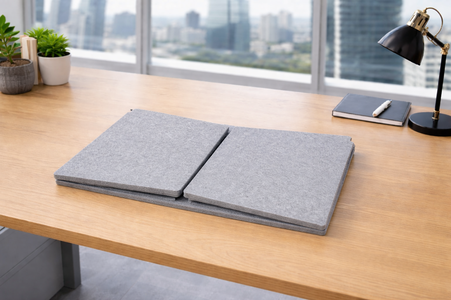 FocusDesk Acoustic Desk Screen – 12 mm Extra Thick | More Focus, Less Distraction