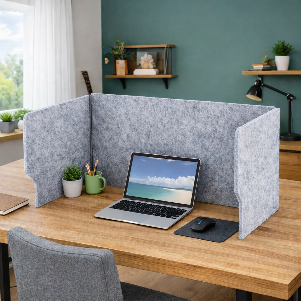 Écran de bureau acoustique FocusDesk – 9 mm | Charge maximale, distraction minimale.